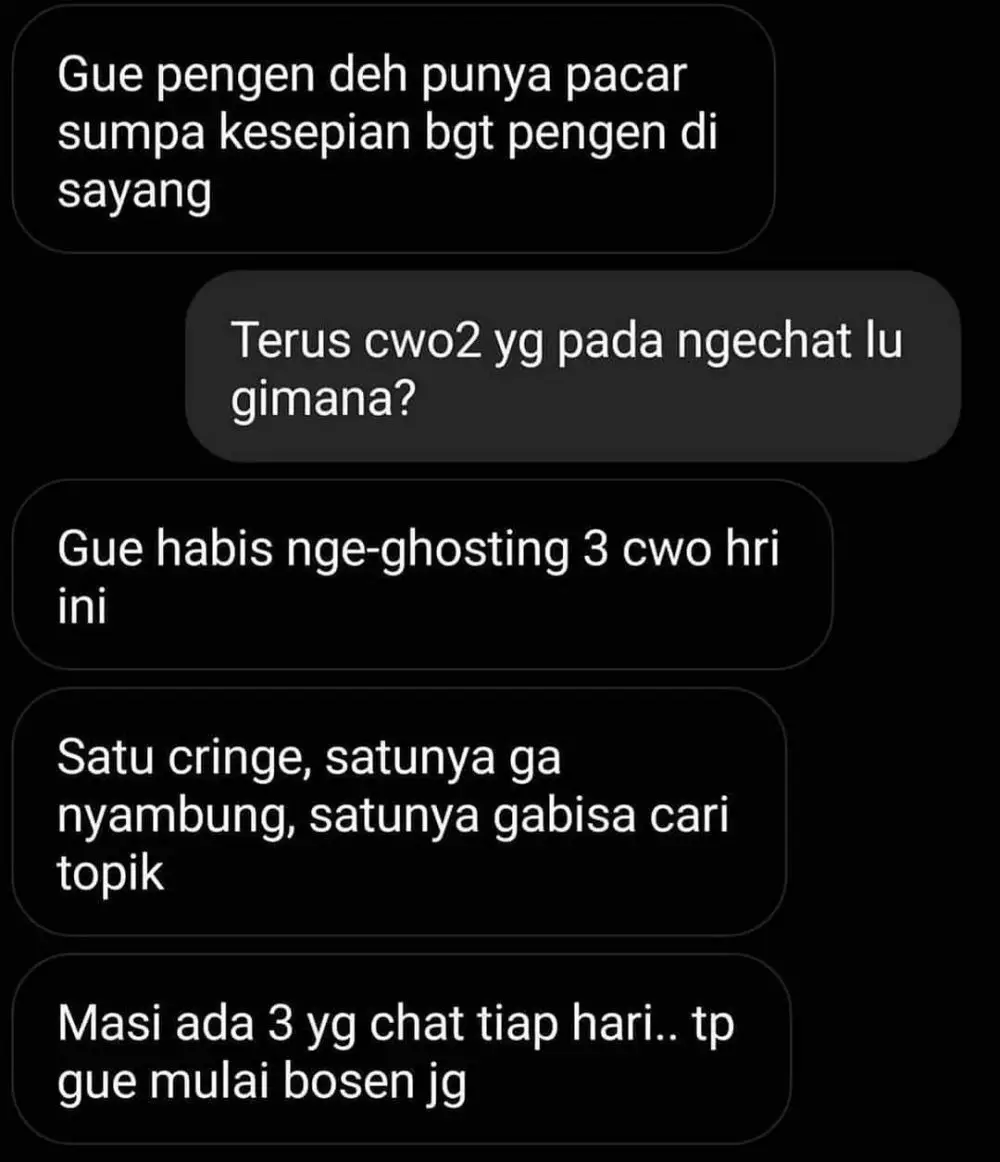 Chat ngeselin dari teman © berbagai sumber Chat ngeselin dari teman © berbagai sumber