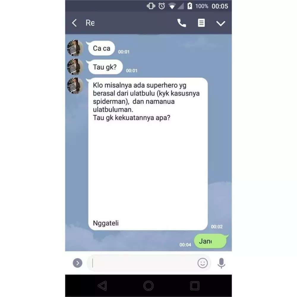 Chat ngeselin dari teman © berbagai sumber Chat ngeselin dari teman © berbagai sumber
