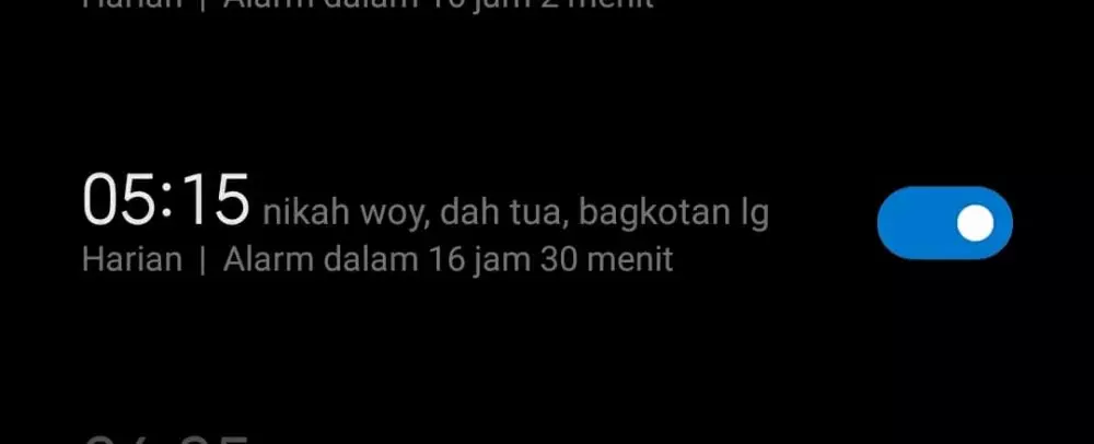 catatan kocak alarm hp Instagram