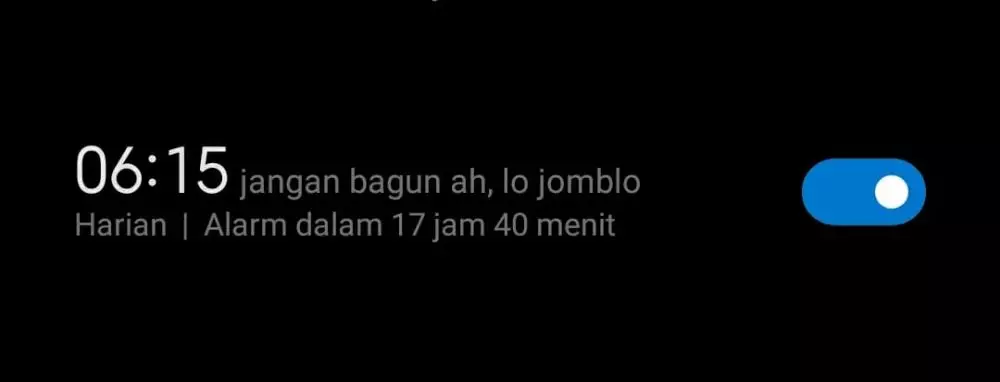 catatan kocak alarm hp Instagram