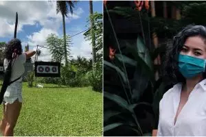 8 Potret terkini Ratri pasien 03 Covid-19, sibuk di dunia seni