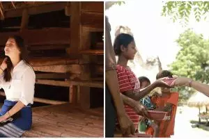 12 Momen Raline Shah liburan di Sumba, lakukan aksi sosial