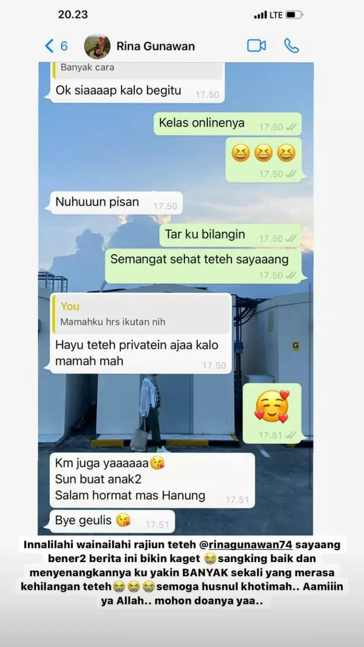 ucapan duka seleb © Instagram