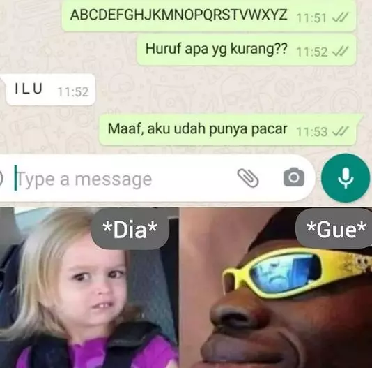 chat lucu balasan nyeleneh teman © 2021 instagram.com