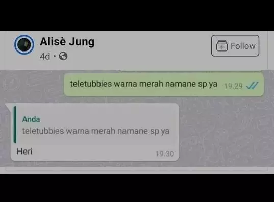 chat lucu balasan nyeleneh teman © 2021 instagram.com