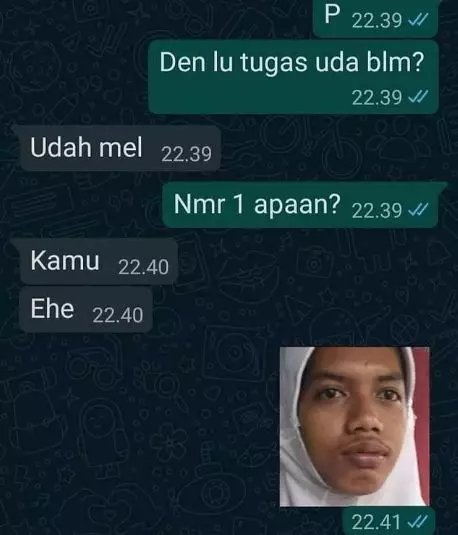 chat lucu balasan nyeleneh teman © 2021 instagram.com