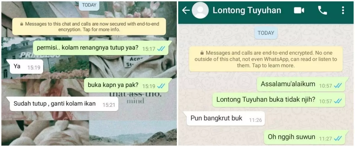 10 Chat pemberitahuan pedagang bangkrut ini bikin kasihan