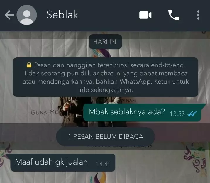 Chat pedagang bangkrut © berbagai sumber