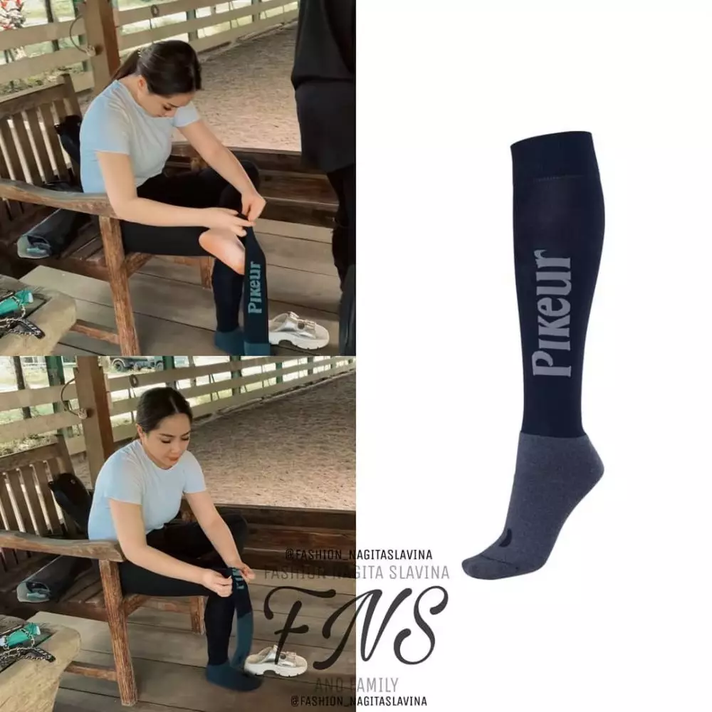 harga fashion item Nagita Slavina saat berkuda © 2021 brilio.net