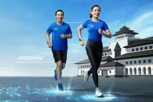 Lomba lari ini digelar di masa pandemi, tetap jaga protokol kesehatan 