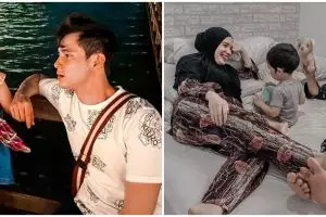 Momen 8 pemain Ikatan Cinta momong anak, gayanya natural