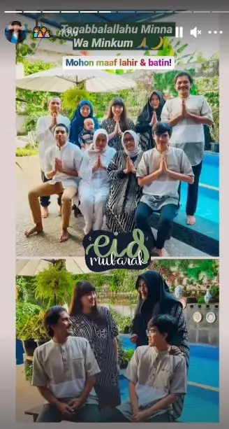 Rina Gunawan dan keluarga inti ©Instagram