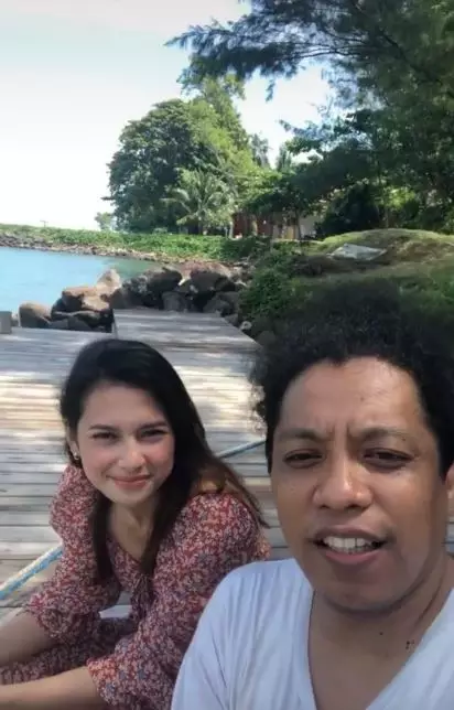 Arie dan Indah usai nikah © TikTok