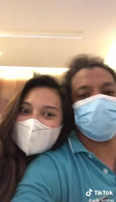 Arie dan Indah usai nikah © TikTok