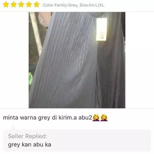 momen komplain barang nggak sesuai © 2021 instagram.com