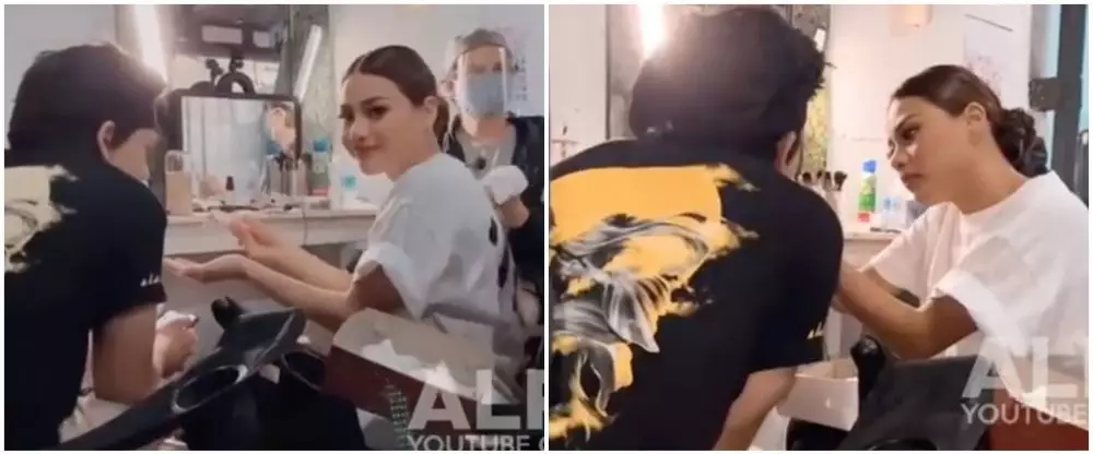 gaya seleb saling menyuap makanan © 2021 brilio.net