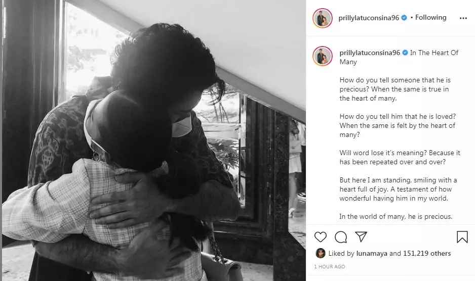 Ucapan Prilly Latuconsina untuk Reza Rahadian © Instagram