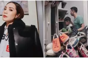 10 Potret walk in closet Nagita di rumah lama, ada baju waktu menikah