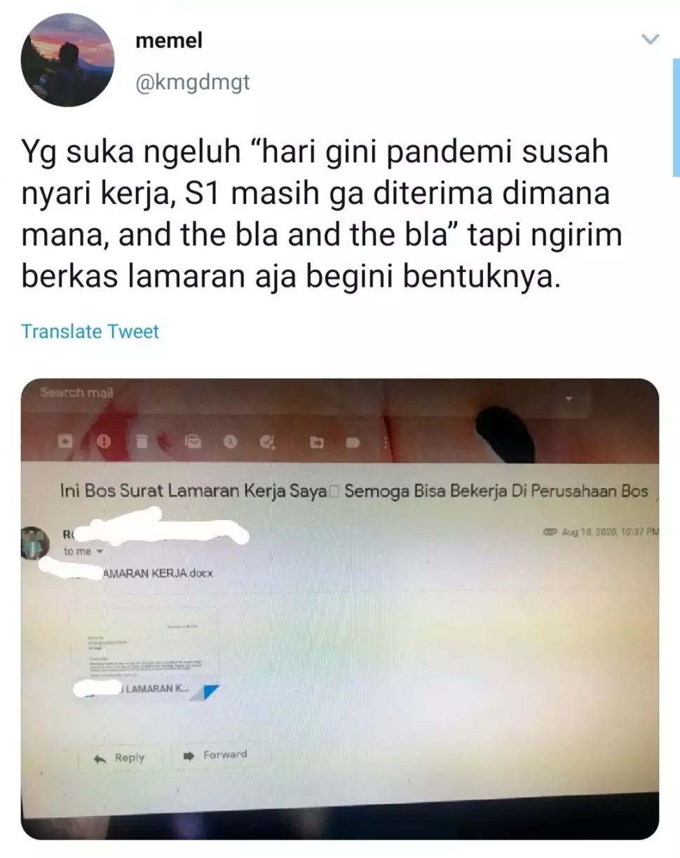 Kiriman lamaran kerja © berbagai sumber Kiriman lamaran kerja © berbagai sumber