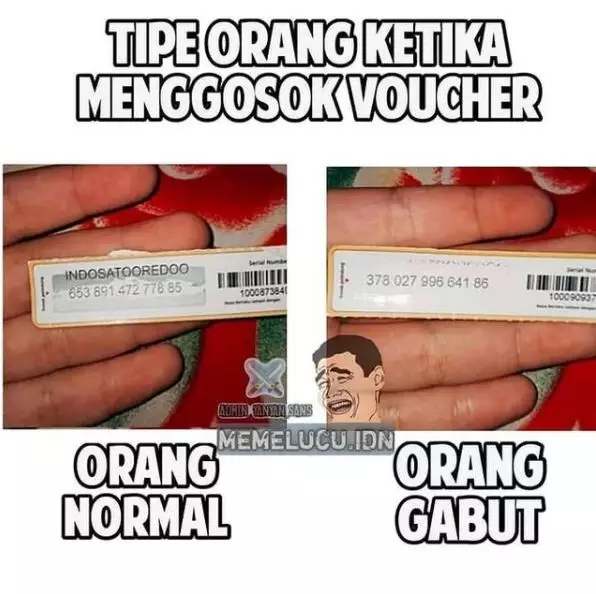 meme lucu orang gabut vs orang normal Berbagai sumber