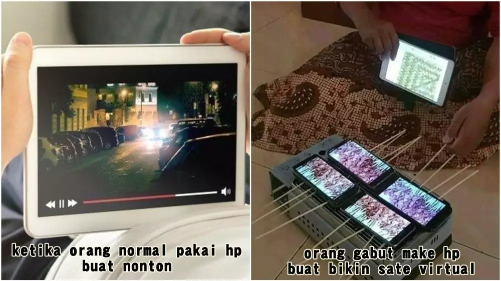 meme lucu orang gabut vs orang normal Berbagai sumber