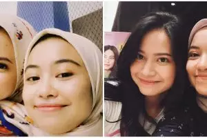 10 Potret kebersamaan Hanggini dan Tsana, punya paras mirip