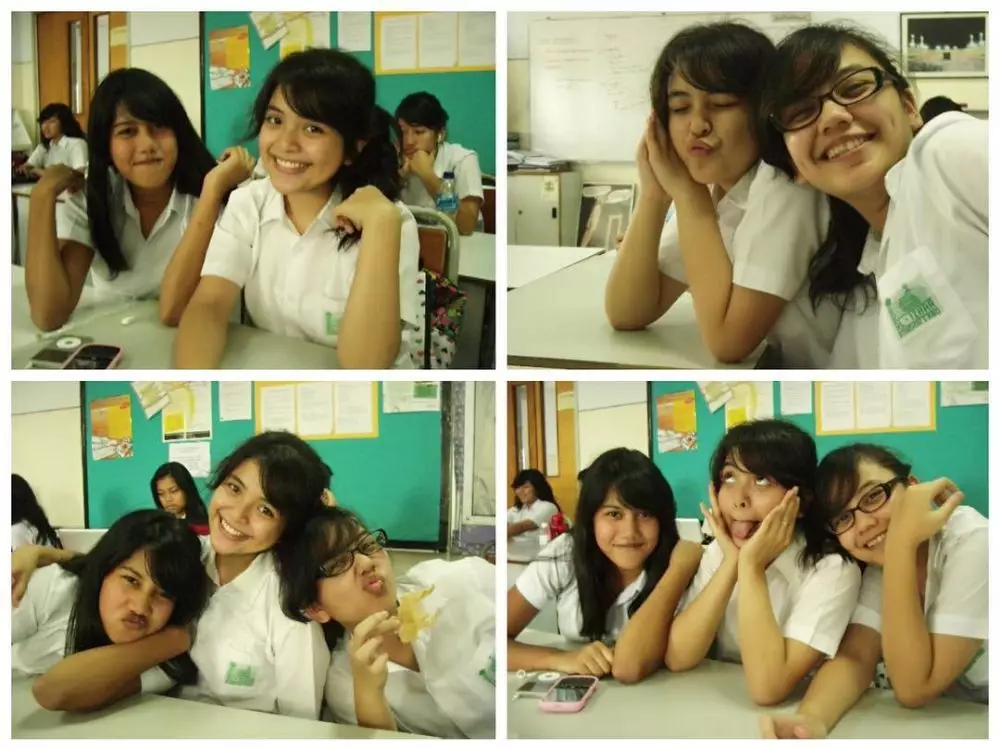 potret lawas penyanyi cantik saat sma  © berbagai sumber