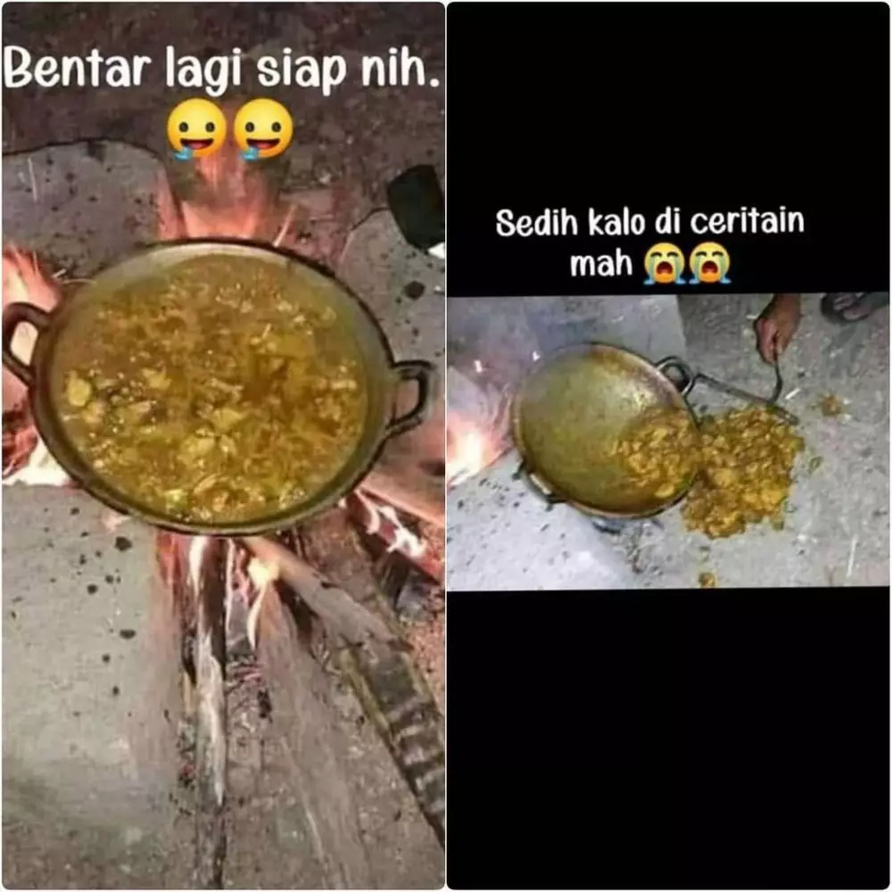 Momen masak apes © berbagai sumber