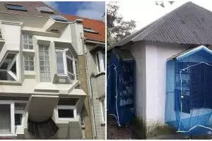 20 Desain rumah nggak biasa ini bentuknya bikin mikir keras, unik abis