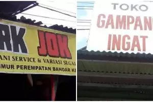 10 Foto lucu nama toko bikin bingung ini kocak abis