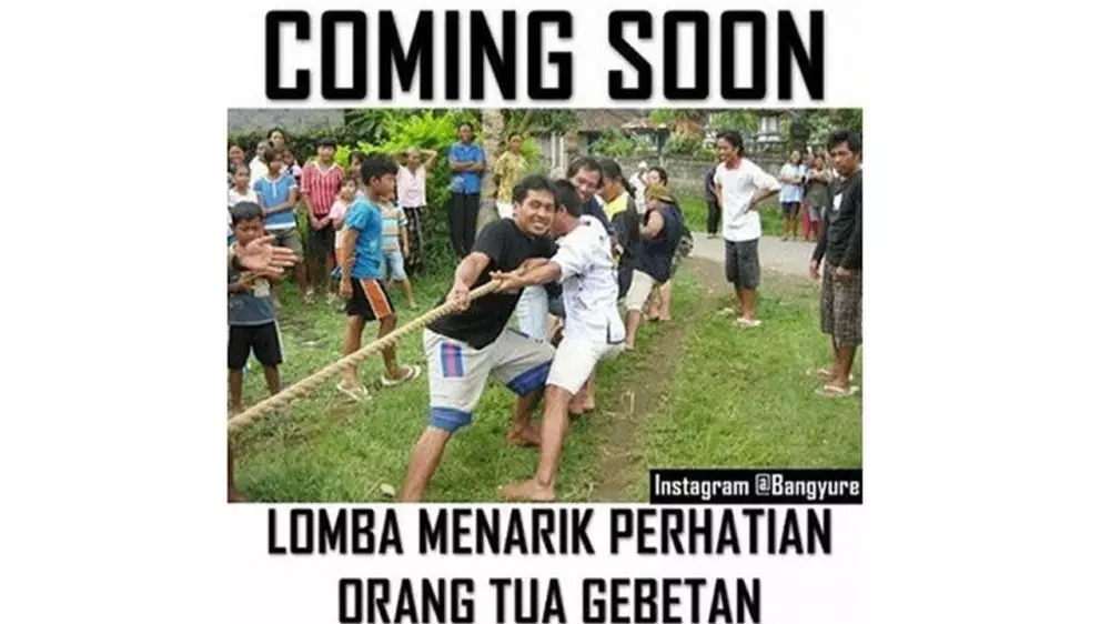 meme kocak tarik tambang © Berbagai Sumber