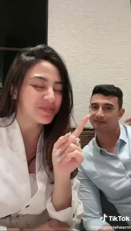 Ali Margin usai nikah © TikTok