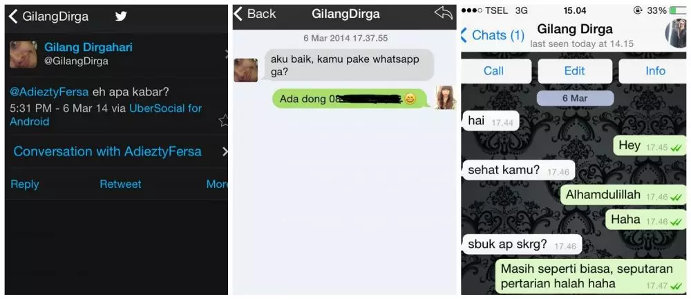 chat seleb zaman PDKT © 2021 brilio.net