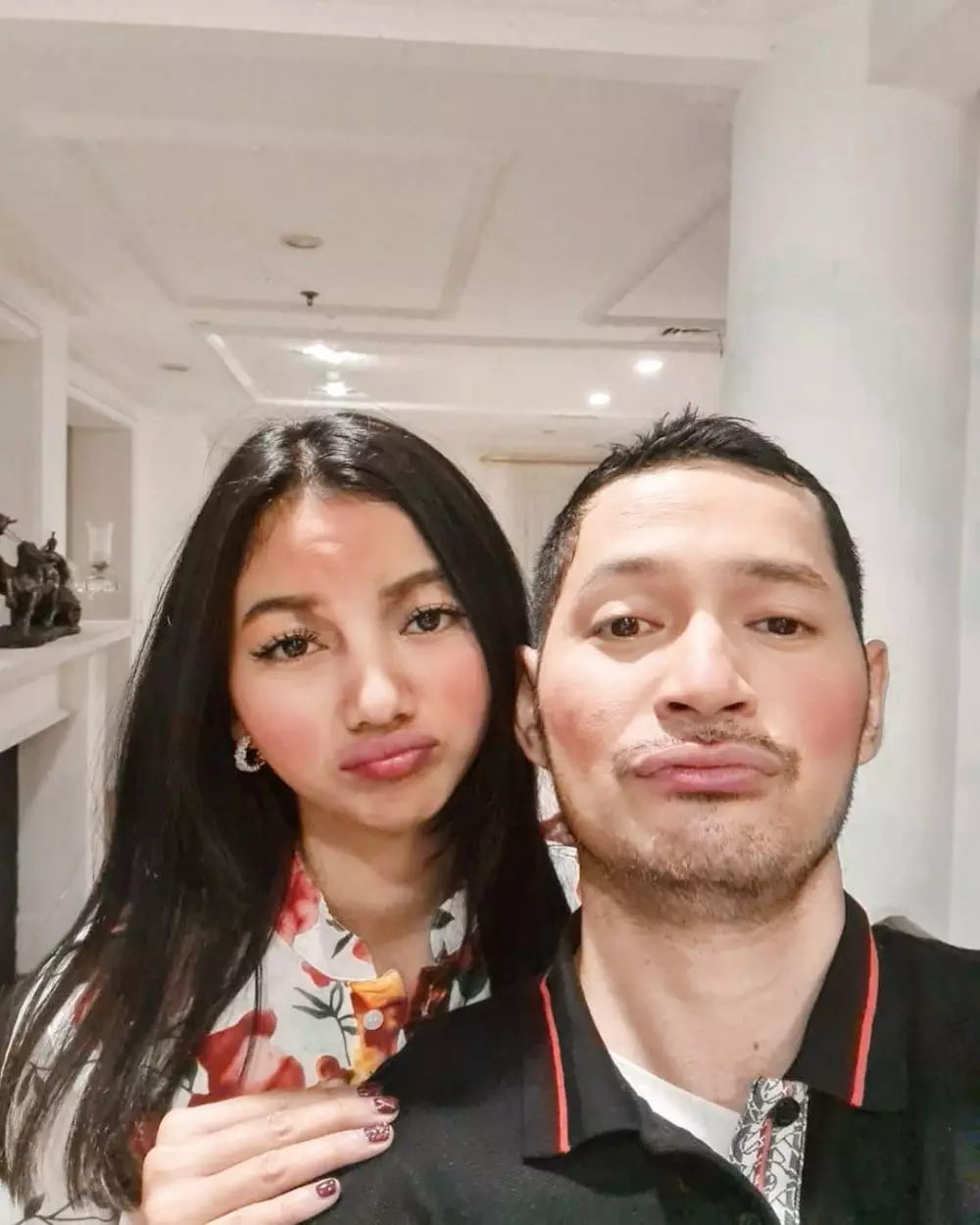 Momen kocak Glenca Chysara dan Evan Sanders © Instagram