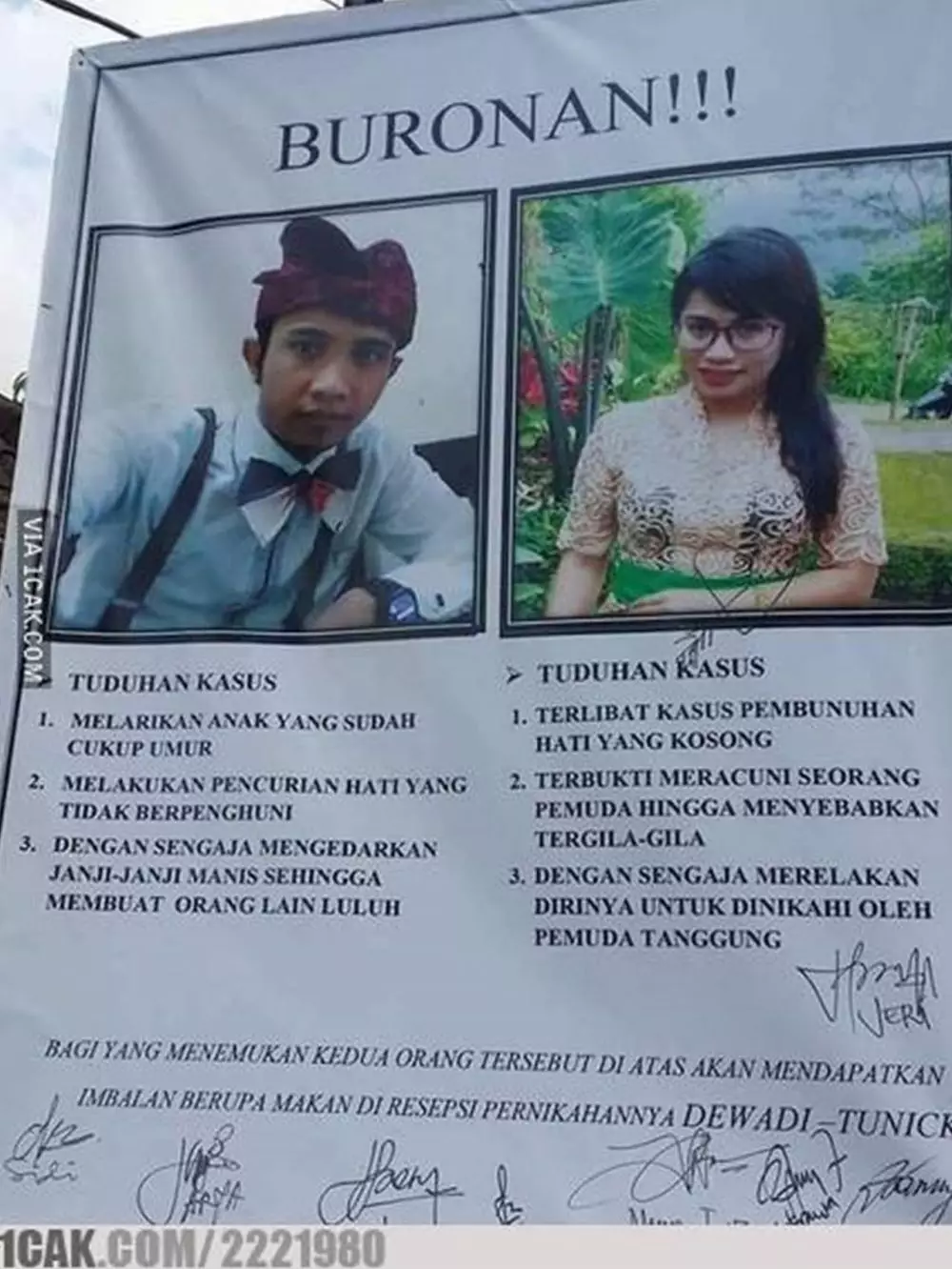 Spanduk rawan salah paham © berbagai sumber