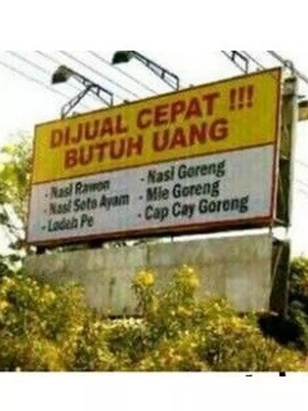 Spanduk rawan salah paham © berbagai sumber