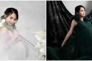 10 Gaya pemotretan maternity Angelica Simperler, anggun dan menawan