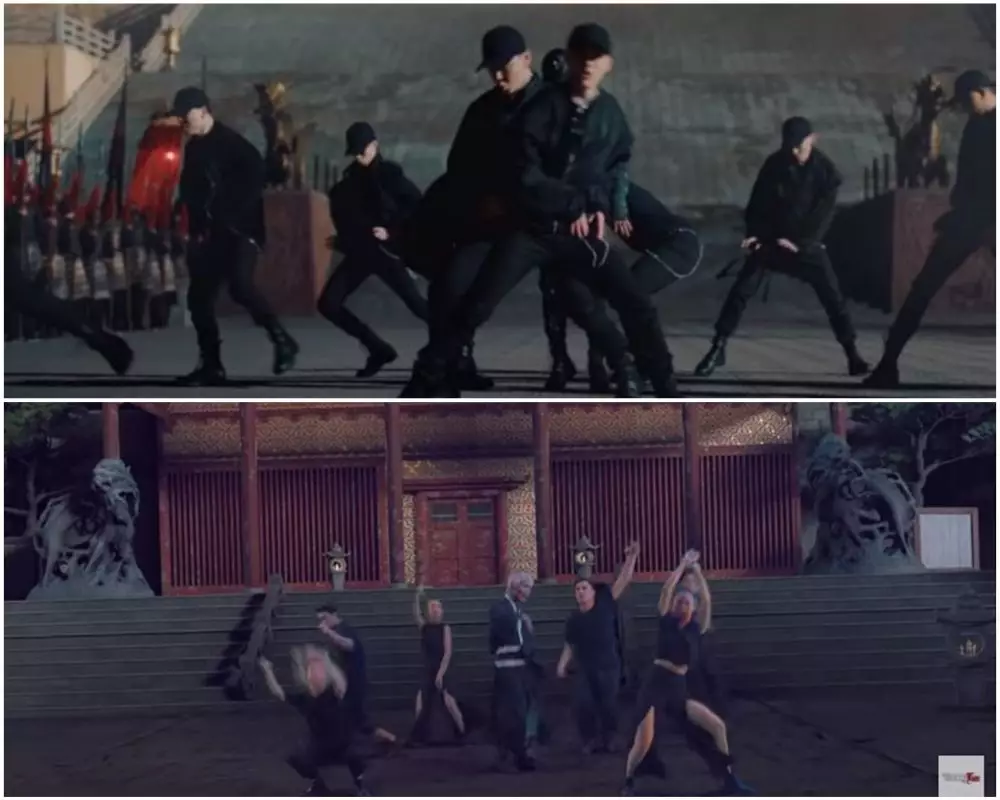 kemiripan adegan video young lex dan exo © YouTube