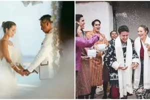 Tak tersorot, ini momen pernikahan 10 seleb di luar negeri