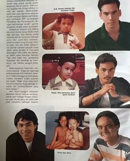 Potret kompak Syach bersaudara di majalah jadul © Instagram & Facebook Potret kompak Syach bersaudara di majalah jadul © Instagram & Facebook