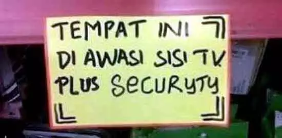 Tulisan berbahasa Inggris © berbagai sumber