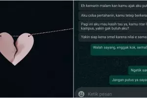 10 Chat gagal ngajak putus ini absurdnya bikin jomblo ketawa jahat