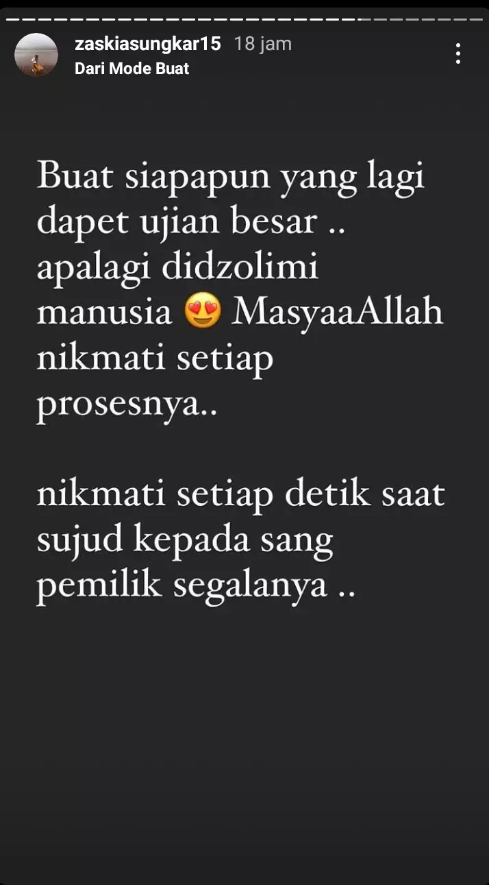 doa Zaskia Sungkar untuk ayah © 2021 brilio.net doa Zaskia Sungkar untuk ayah © 2021 brilio.net