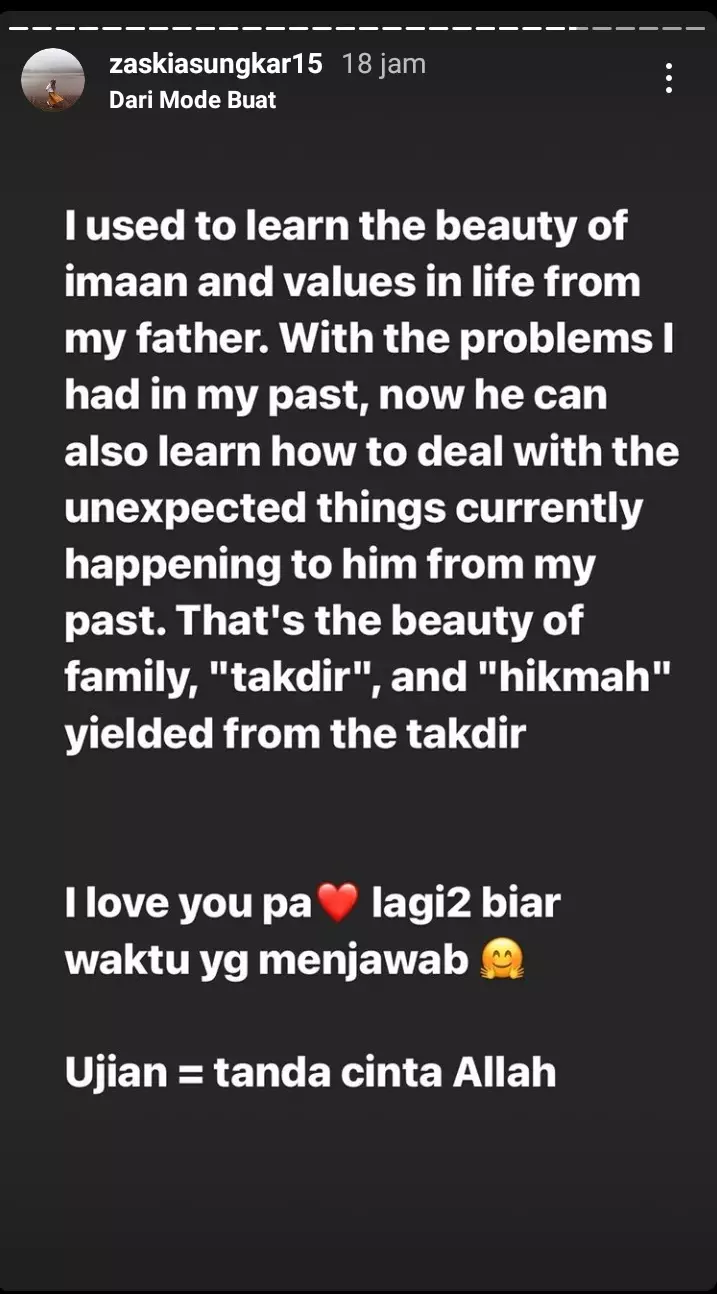 doa Zaskia Sungkar untuk ayah © 2021 brilio.net doa Zaskia Sungkar untuk ayah © 2021 brilio.net