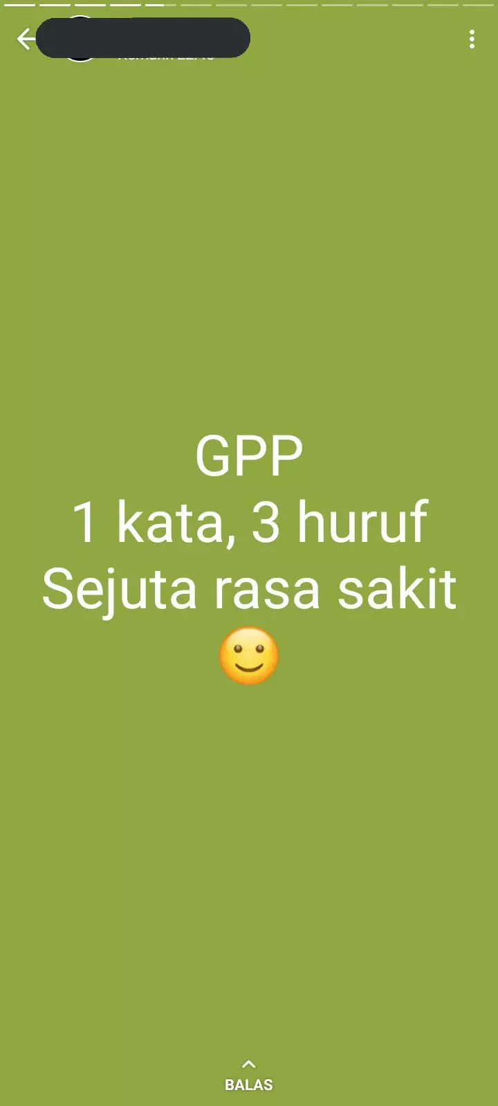 Status soal cinta di WA © Twitter