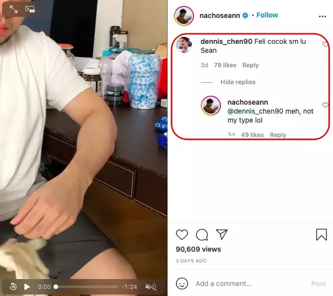 jawaban sean dijodohkan dengan feli © berbagai sumber