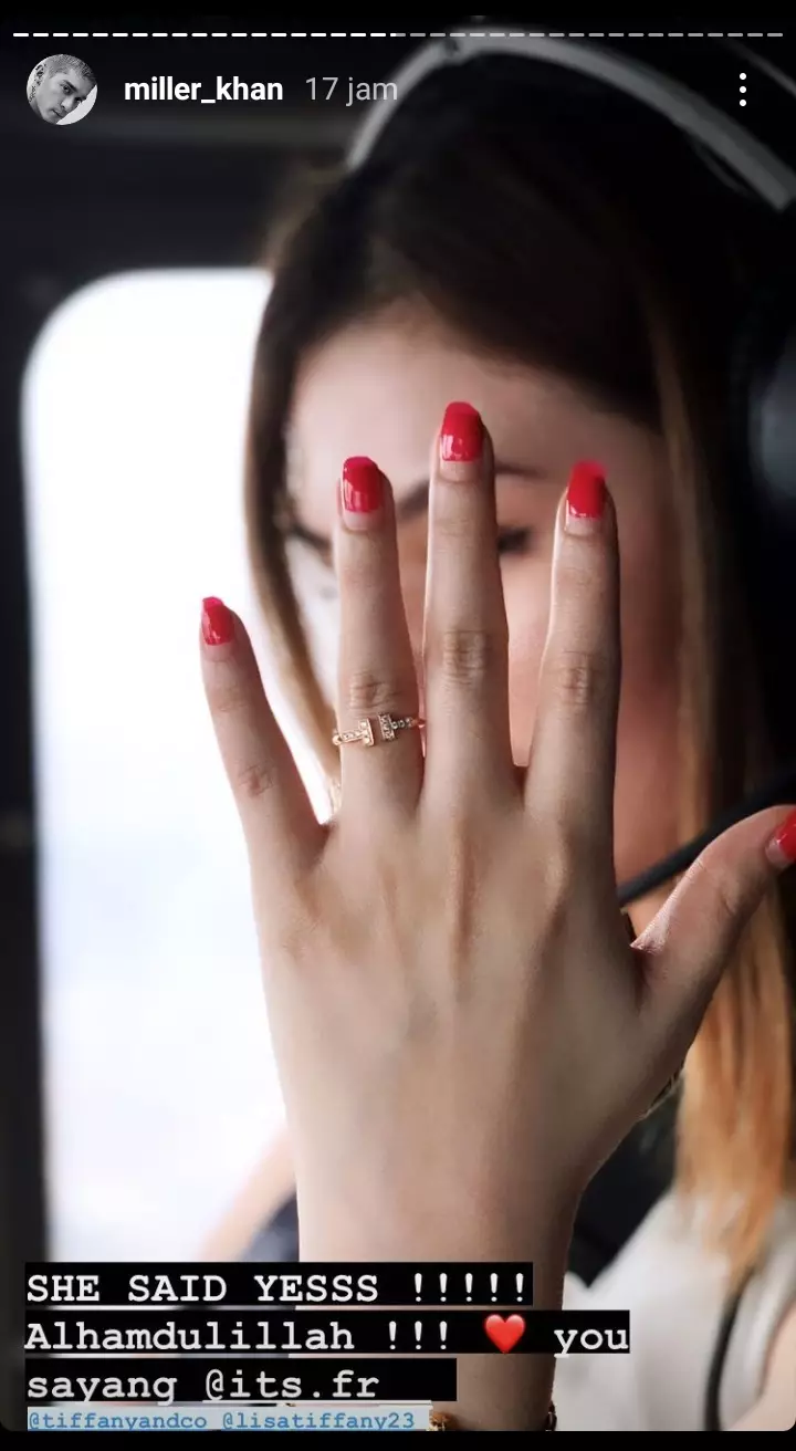 Miller Khan lamar kekasih © 2021 brilio.net Instagram