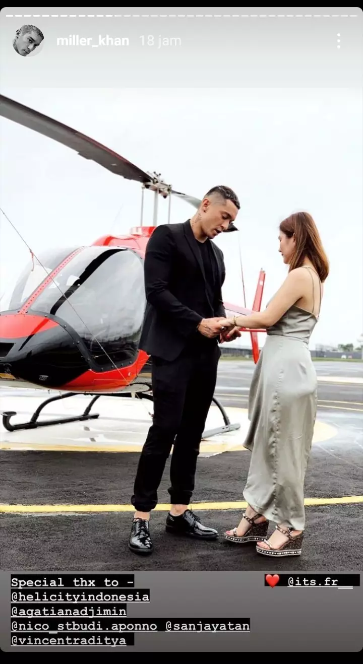 Miller Khan lamar kekasih © 2021 brilio.net Instagram