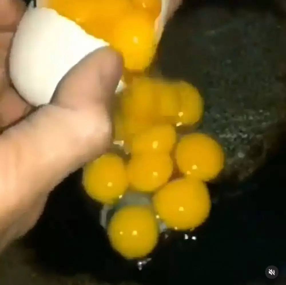 aksi nyeleneh masak telur © Instagram