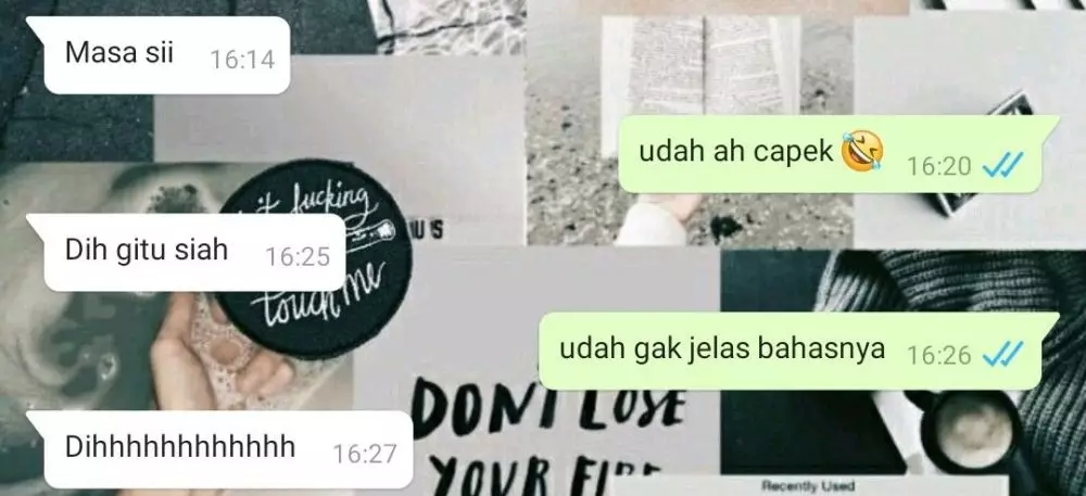 Chat kehabisan bahan obrolan © berbagai sumber